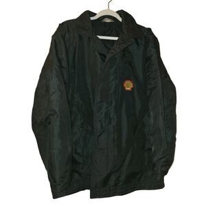 Vtg 60s Unitog Polar Coat Shell Gas Service Station Jacket Black L Mechanic Read